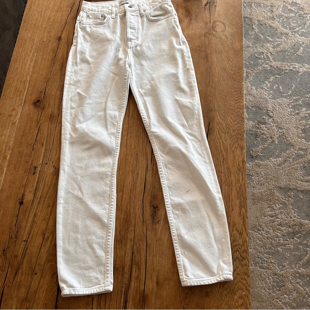 Cotton citizen REVOLVE skinny white jeans, EUC measurements posted size 25